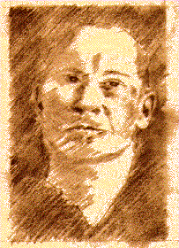  [PENCIL SKETCH OF E. E. CUMMINGS (C) 1997 DOUG WIPF] 